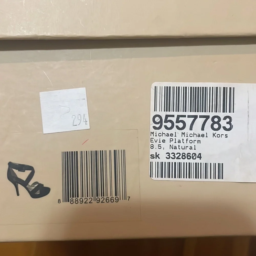 Michael Kors Black Evie Platform Heels - Picture 8 of 8